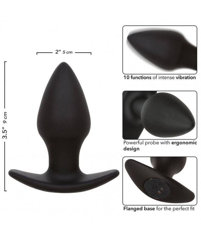 CALEXOTICS – ROCK BOTTOM PERFECT ANAL PPLG 10 VIBRATIONS SILICONE BLACK 7