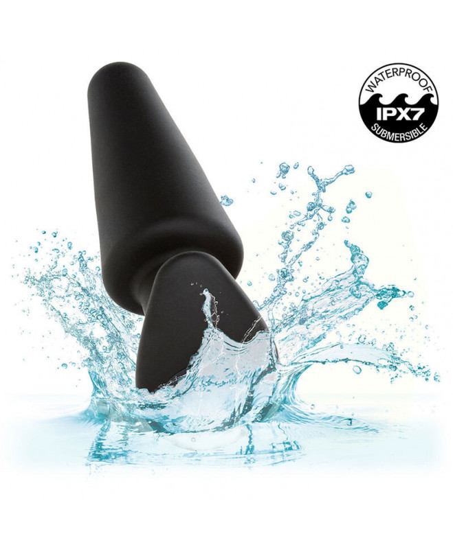 CALEXOTICS – KŪGINGAS ANALINIS KAIŠTUKAS 10 VIBRACIONES SILICONE BLACK 9