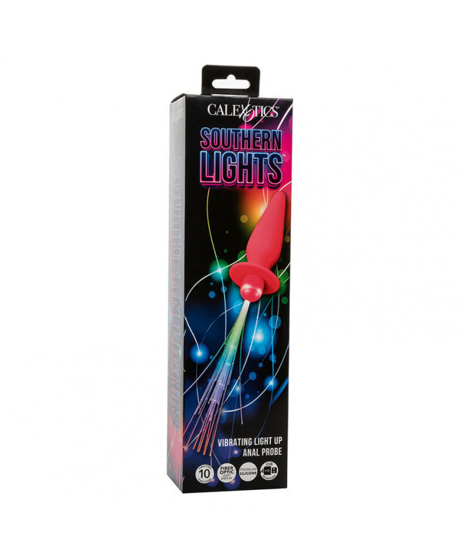 CALEXOTICS – SOUTHERN LIGHTS APŠVIETINA ANALINIS KIŠTUKAS 10 VIBRATIONS SILICONE PINK 8