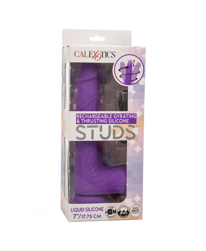 CALEXOTICS – SMIELĖS ĮKRAUJAMI IR SUKIMAS VIBRATORIUS 10 VIBRATIONS PURPLE 10