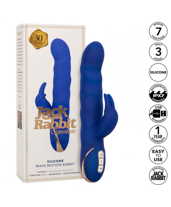 CALEXOTICS - JACK RABBIT VIBRATOR WAVE MOTION BLUE