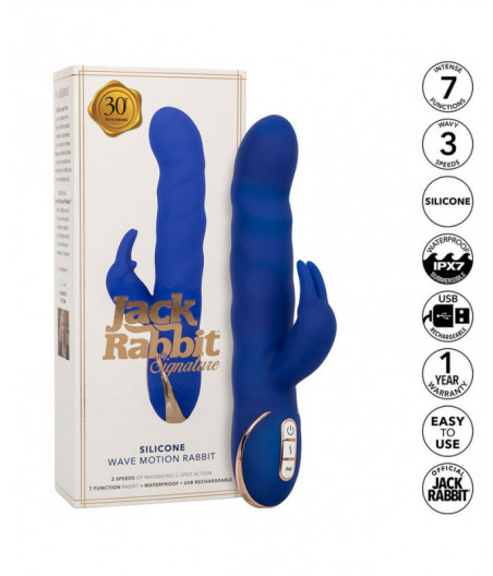 CALEXOTICS - JACK RABBIT VIBRATOR WAVE MOTION BLUE