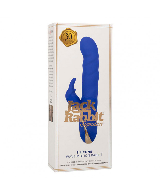 CALEXOTICS - JACK RABBIT VIBRATOR WAVE MOTION BLUE 10