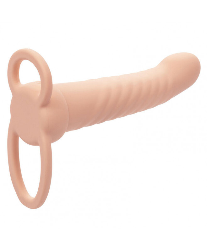 CALEXOTICS – MAXX briaunotas DUAL PENETRATOR 10 VIBRATIONS FLESH 3