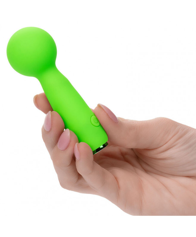 CALEXOTICS - NEON VIBES THE BUBBLY VIBE MINI MASAGER 10 VIBRATIONS GREEN 5