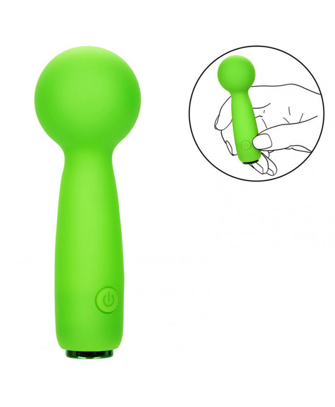 CALEXOTICS - NEON VIBES THE BUBBLY VIBE MINI MASAGER 10 VIBRATIONS GREEN 6