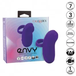 CALEXOTICS – ENVY RANKINĖS RIEDĖJIMO KAMULIŲ MASAŽŪRIS 7 VIBRATIONS PURPLE