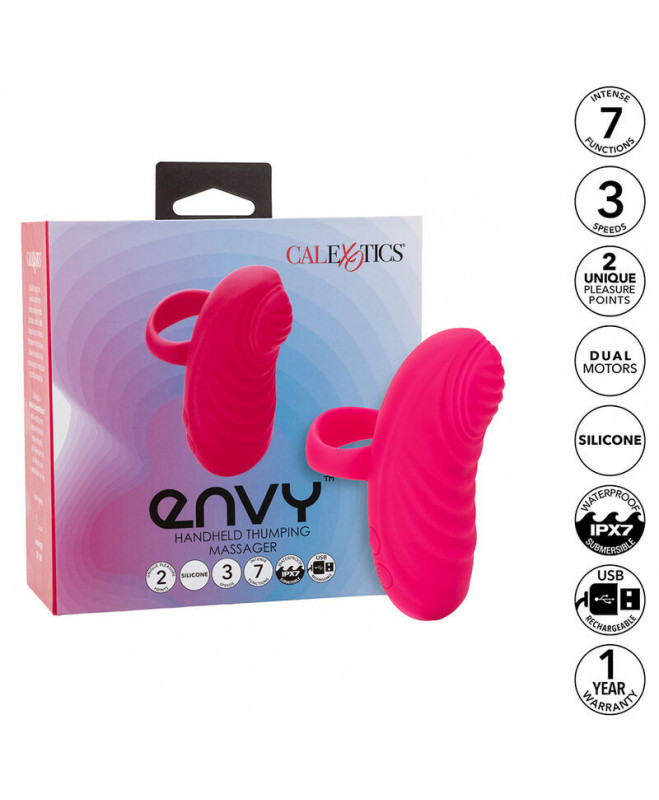 CALEXOTICS – ENVY RANKINIS RIEDAMŲJŲ KAMULIŲ MASAŽŪRIS 7 VIBRATIONS PINK