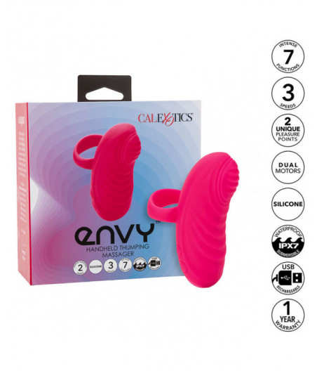 CALEXOTICS - ENVY HANDHELD ROLLING BALL MASSAGER 7 VIBRATIONS PINK