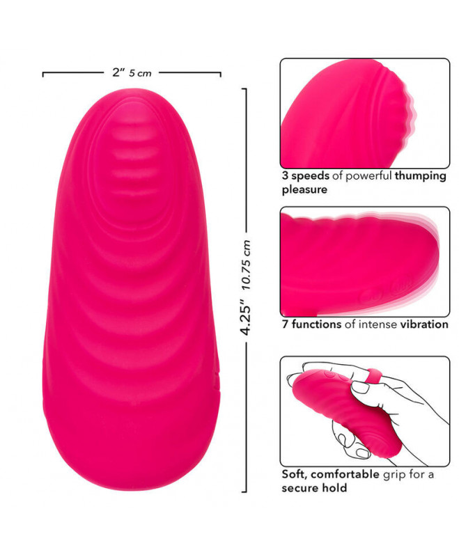 CALEXOTICS – ENVY RANKINIS RIEDAMŲJŲ KAMULIŲ MASAŽŪRIS 7 VIBRATIONS PINK 9