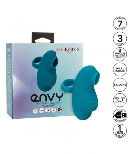 CALEXOTICS - ENVY HANDHELD ROLLING BALL MASSAGER 7 VIBRATIONS BLUE