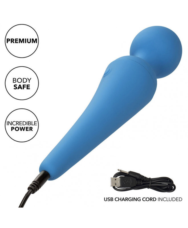 CALEXOTICS - COUTURE KIT VIBRATOR WAND 10 VIBRATIONS BLUE 10