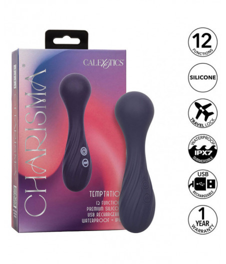 CALEXOTICS - CHARISMA TEMPTATION MASSAGER 12 FUNCTIONS PURPLE