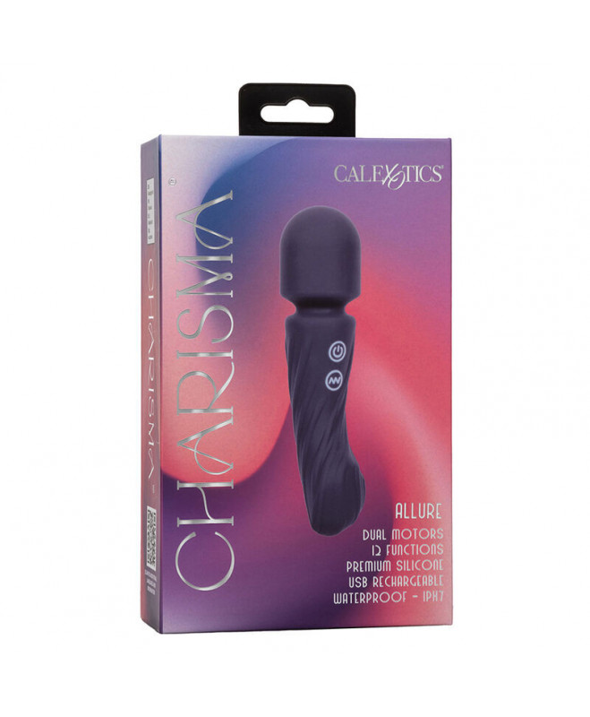 CALEXOTICS – CHARISMA ALLURE MASAGER DUAL MOTORS 12 FUNKCIJŲ 17,25 CM X 4,5 CM PURPURINIS 9