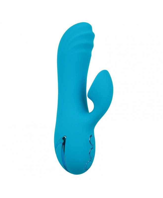 CALEXOTICS – SUNSET BEACH SEDUCER VIBRATOR IR STIMULIATORIUS 10 FUNKCIJŲ MĖLYNAS 2