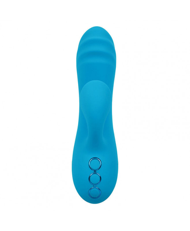 CALEXOTICS – SUNSET BEACH SEDUCER VIBRATOR IR STIMULIATORIUS 10 FUNKCIJŲ MĖLYNAS 4