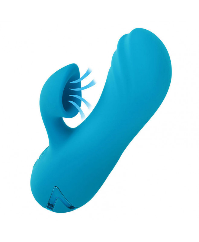 CALEXOTICS – SUNSET BEACH SEDUCER VIBRATOR IR STIMULIATORIUS 10 FUNKCIJŲ MĖLYNAS 5