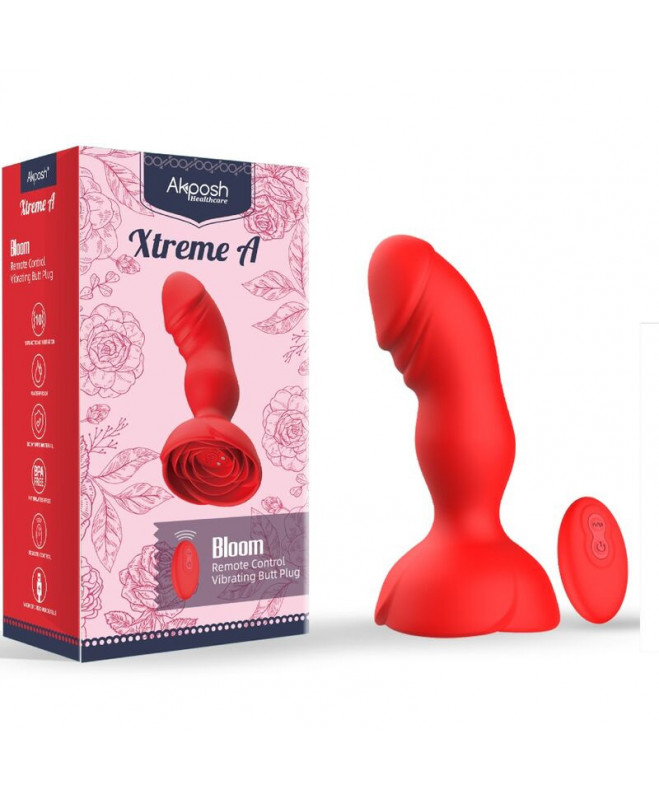 ARMONY – EXTREME A BLOOM ROSE VIBRATORIUS ir ANALINIS KIŠTUKAS NUOTOLINIO VALDYMO PULTAS RAUDONAS 6