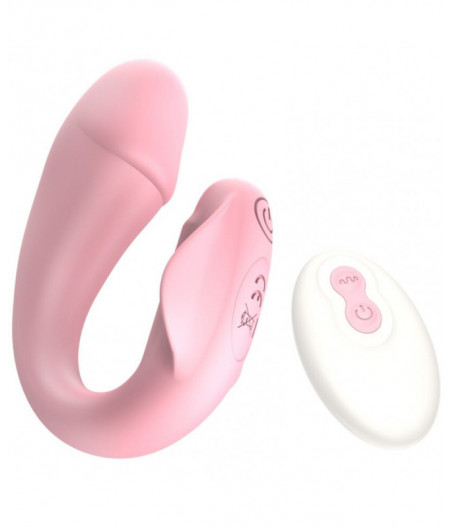 ARMONY - FRESHFUN CICI STAP-ON VIBRATOR REMOTE CONTROL AND APP 10 VIBRATIONS PINK