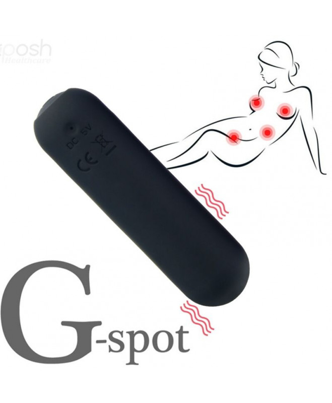 ARMONY - SPLASH HAHA VIBRATOR BULLET SILICONE 10 VIBRATIONS 75 X 19 CM BLACK 5