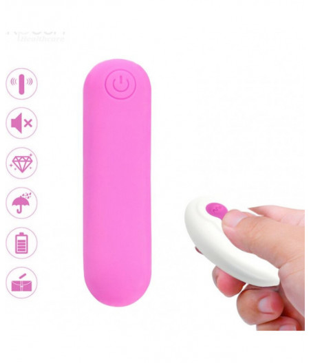 ARMONY - SPLASH JOLINE VIBRATOR BULLET SILICONE REMOTE CONTROL 10 VIBRATIONS 65 X 15 CM PINK