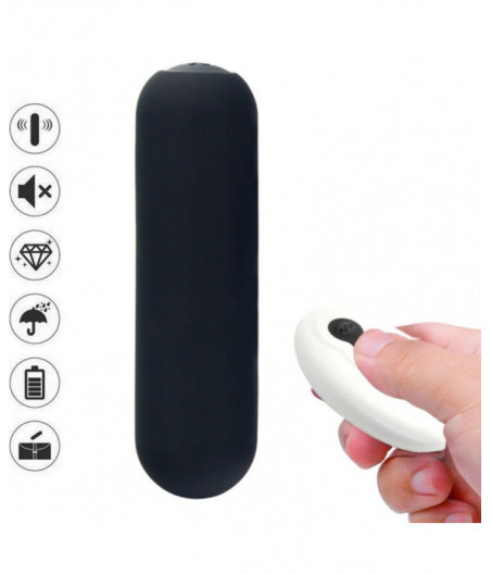 ARMONY - SPLASH JOIE VIBRATOR BULLET SILICONE REMOTE CONTROL 10 VIBRATIONS 75 X 19 CM BLACK