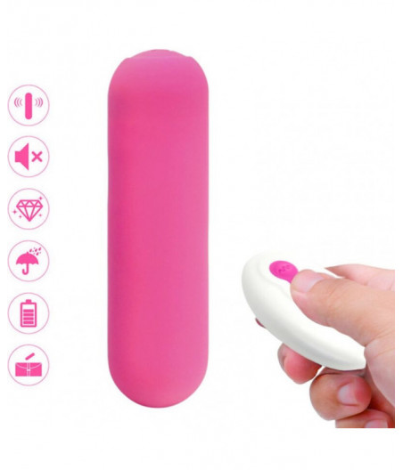 ARMONY - SPLASH JOIE VIBRATOR BULLET SILICONE REMOTE CONTROL 10 VIBRATIONS 75 X 19 CM PINK