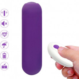 ARMONY - SPLASH JOIE VIBRATOR BULLET SILIKONINIS NUOTOLINIO VALDYMAS 10 VIBRATIONS 75 X 19 CM PURPURINE