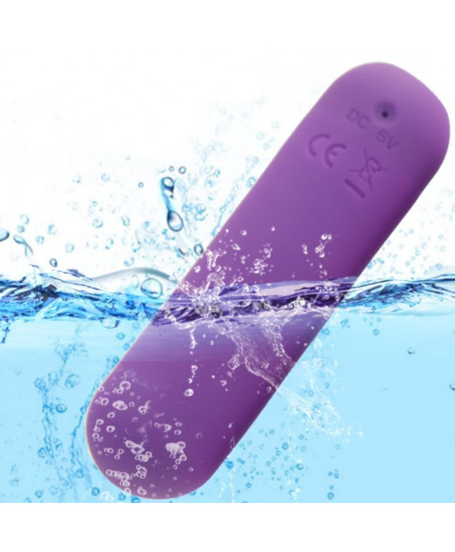 ARMONY - SPLASH JOIE VIBRATOR BULLET SILIKONINIS NUOTOLINIO VALDYMAS 10 VIBRATIONS 75 X 19 CM PURPURINE 3