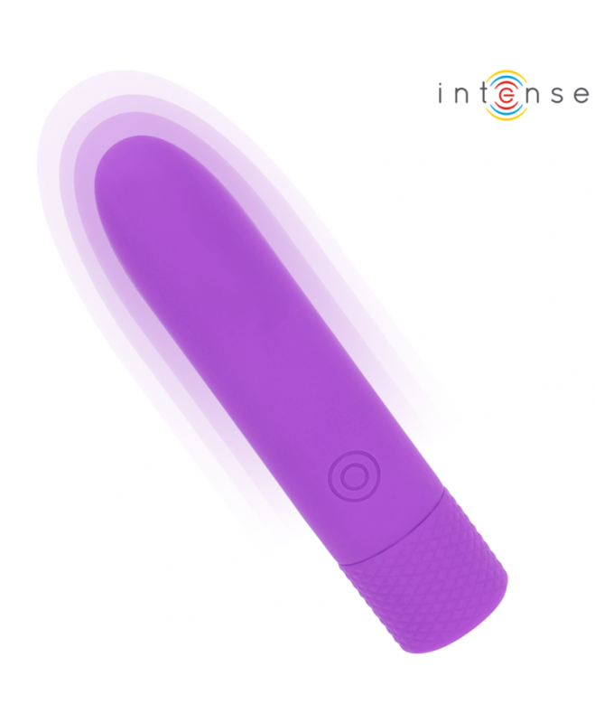 INTENSE – SYMONE USB ĮKRAUJAMAS VIBRATINGAS BULLET 8 VIBRATIONS PURPLE 10 X 2,2 CM 3