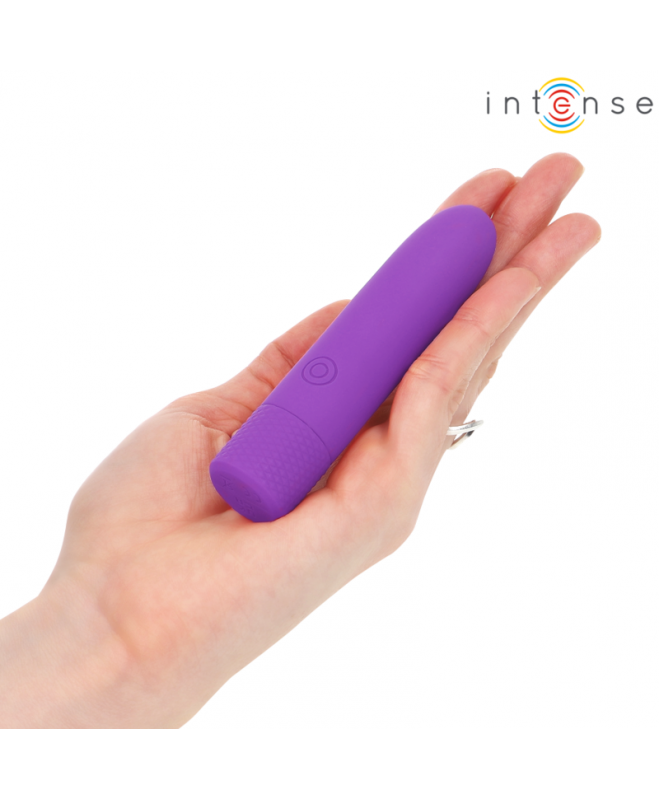 INTENSE – SYMONE USB ĮKRAUJAMAS VIBRATINGAS BULLET 8 VIBRATIONS PURPLE 10 X 2,2 CM 7