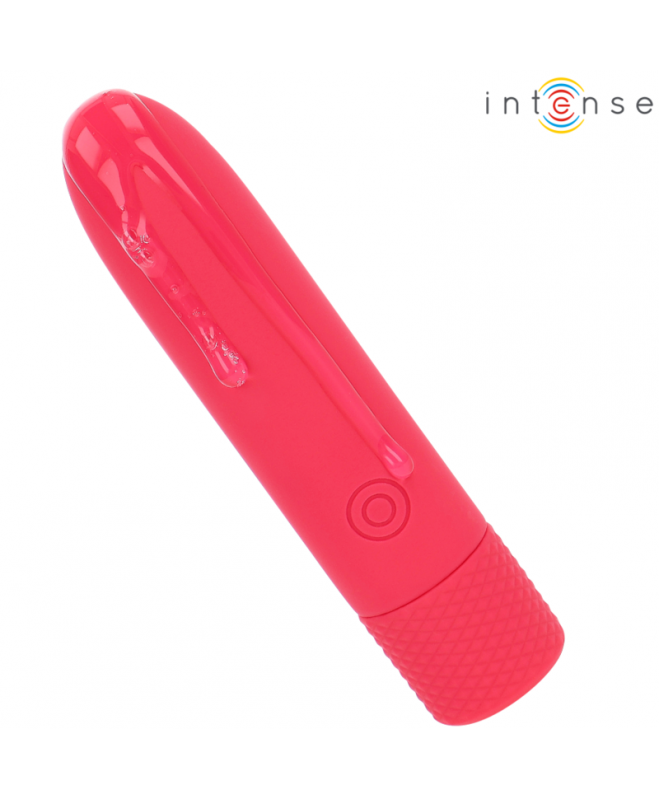 INTENSE – SYMONE USB ĮKRAUJAMAS VIBRATINGAS BULLET 8 VIBRATIONS RED 10 X 2,2 CM 4