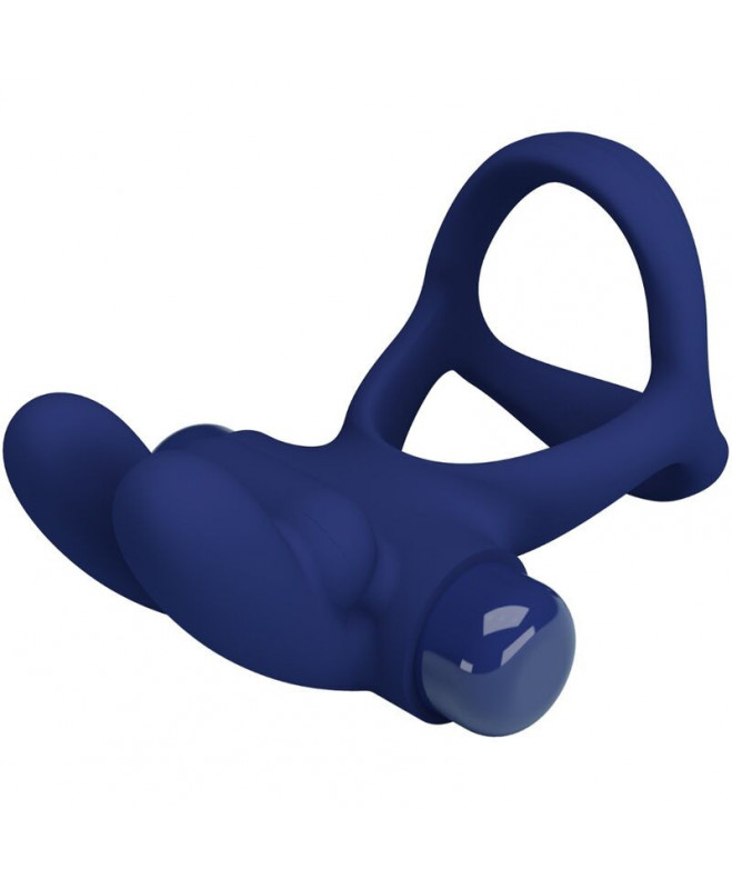PRETTY LOVE – FRANCISCO DOUBLE VIBRATING RING RABIT BLUE 5