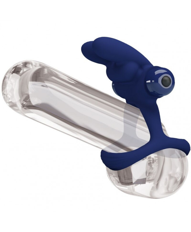 PRETTY LOVE – FRANCISCO DOUBLE VIBRATING RING RABIT BLUE 6