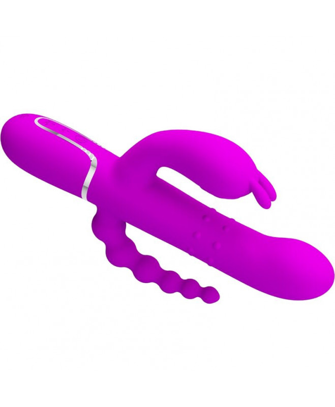 PRETTY LOVE – CAMMY TRIVYBĖS VIBRATORIAUS DAUGIAFUNKCIJA 4 viename rožinė 3