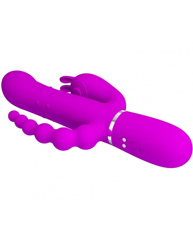 PRETTY LOVE – CAMMY TRIVYBĖS VIBRATORIAUS DAUGIAFUNKCIJA 4 viename rožinė 5