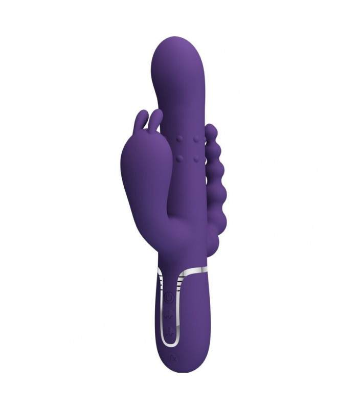 PRETTY LOVE – DAUGIAFUNKCINIS CAMMY TRIJŲ VIBRATORIAUS 4 viename PURPURINE PRETTY LOVE – DAUGIAFUNKCINIS CAMMY TRIJŲ VIBRATORIAUS 4 viename PURPURINE