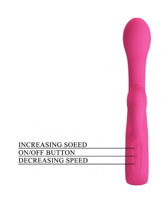 PRETTY LOVE – FRITZ RABBIT VIBRATOR 12 VIBRATIONS PINK 6