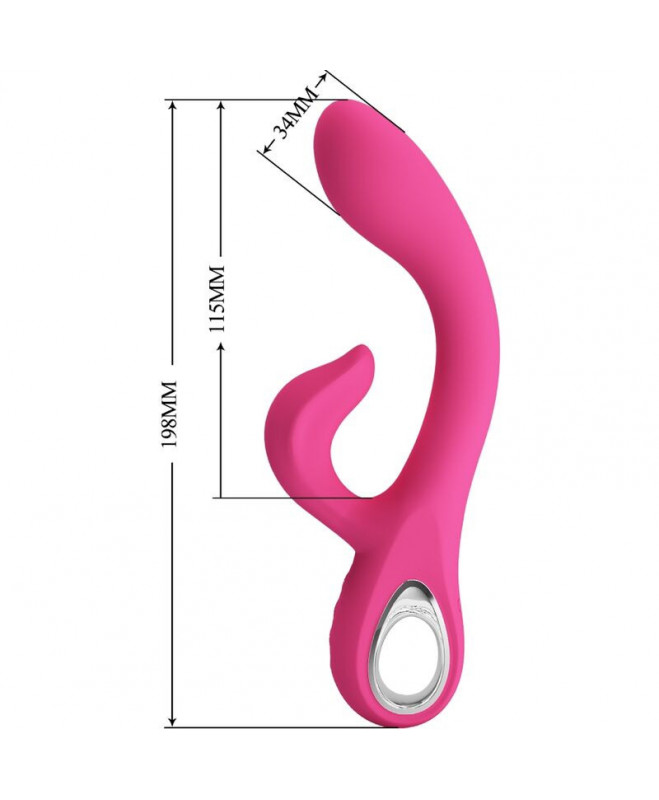 PRETTY LOVE – FRITZ RABBIT VIBRATOR 12 VIBRATIONS PINK 8