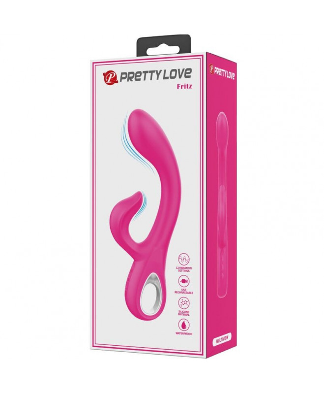 PRETTY LOVE – FRITZ RABBIT VIBRATOR 12 VIBRATIONS PINK 9