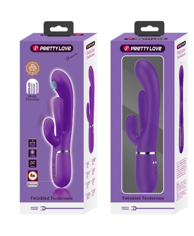 PRETTY LOVE – SHANIA TRIPLE RABBIT VIBRATOR DAUGIAFUNKCIJA PURPLE 11