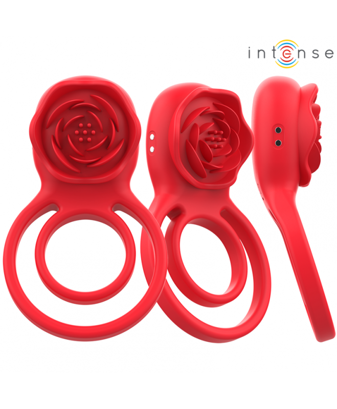 INTENSE – GAIL STIMULATOR ROSE 10 VIBRATIONS RED NUOTOLINIO VALDYMAS 3