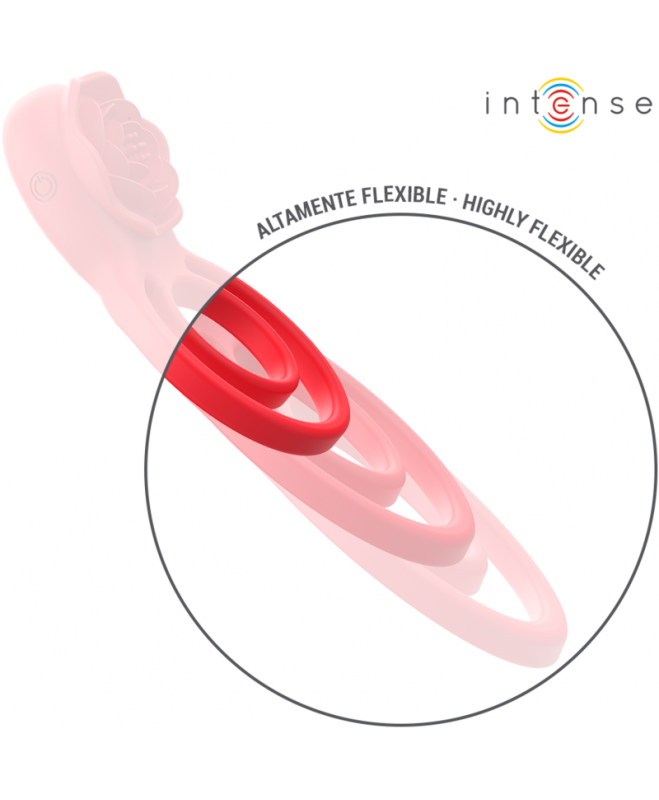 INTENSE – GAIL STIMULATOR ROSE 10 VIBRATIONS RED NUOTOLINIO VALDYMAS 5