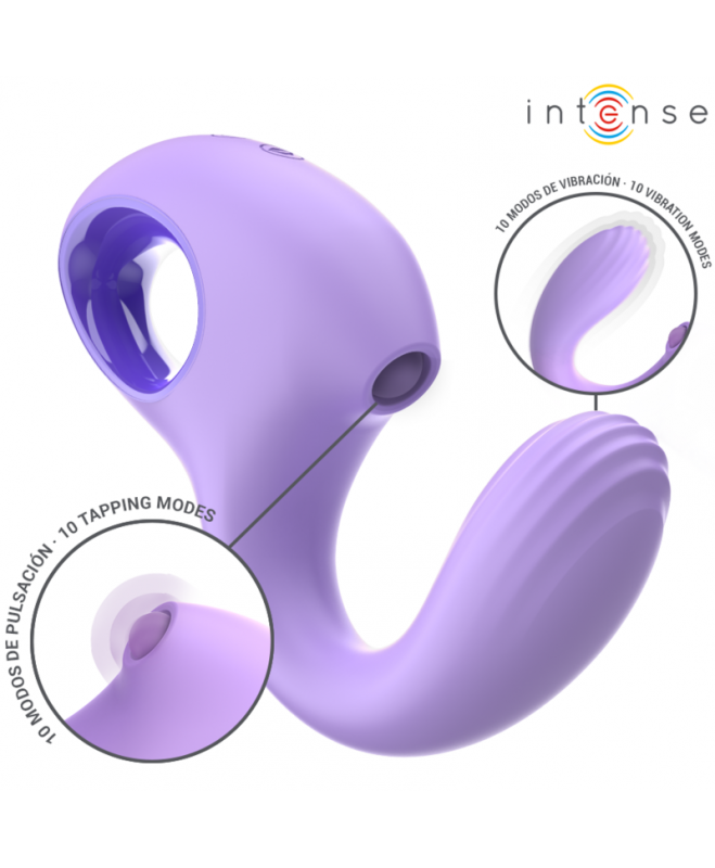 INTENSE - BAXTER VIBRATOR & STIMULATOR VIOLETNIS NUOTOLINIO VALDYMAS INTENSE - BAXTER VIBRATOR & STIMULATOR VIOLETNIS NUOTOLINIO VALDYMAS