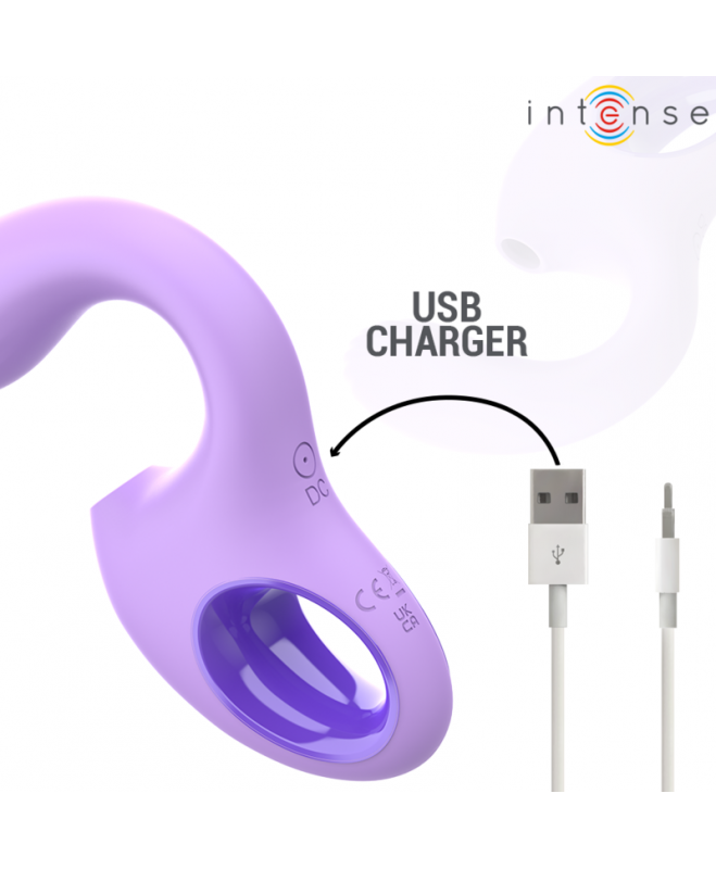 INTENSE - BAXTER VIBRATOR & STIMULATOR VIOLETNIS NUOTOLINIO VALDYMAS 6