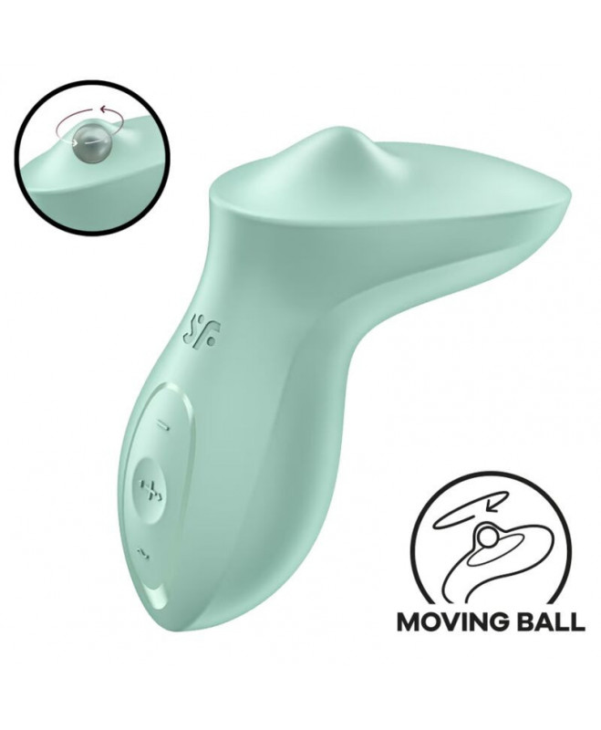SATISSFYER - EXCITERRR LAY-ON CLITORIS MINT VIBRATORIUS SATISSFYER - EXCITERRR LAY-ON CLITORIS MINT VIBRATORIUS