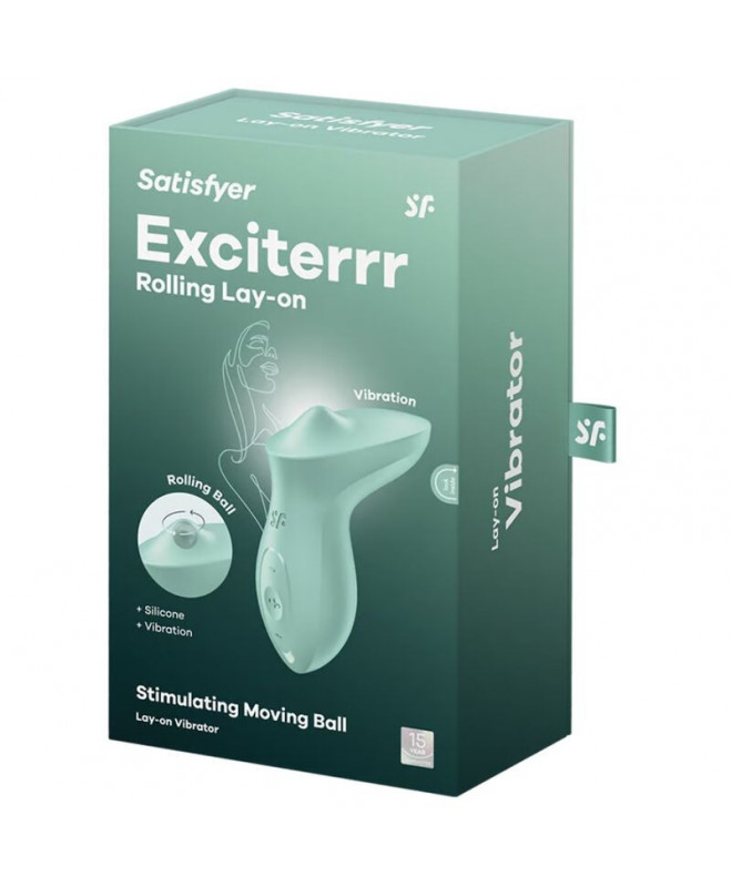 SATISSFYER - EXCITERRR LAY-ON CLITORIS MINT VIBRATORIUS 5