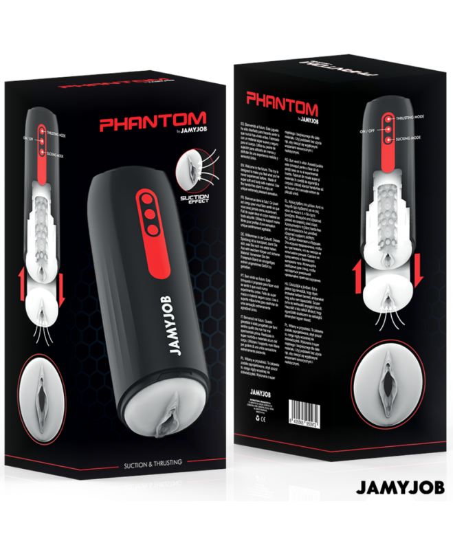 JAMYJOB – PHANTOM AUTOMATIC VAGINA MASTURBATOR 5 SIurbimo ir traukos režimai 8