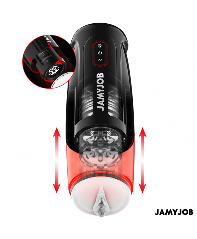 JAMYJOB – CYCLONE AUTOMATIC VAGINA MASTURBATOR 10 SIurbimo ir traukos režimų 3