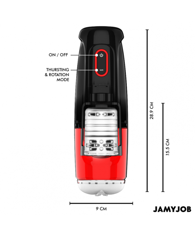 JAMYJOB – CYCLONE AUTOMATIC VAGINA MASTURBATOR 10 SIurbimo ir traukos režimų 4